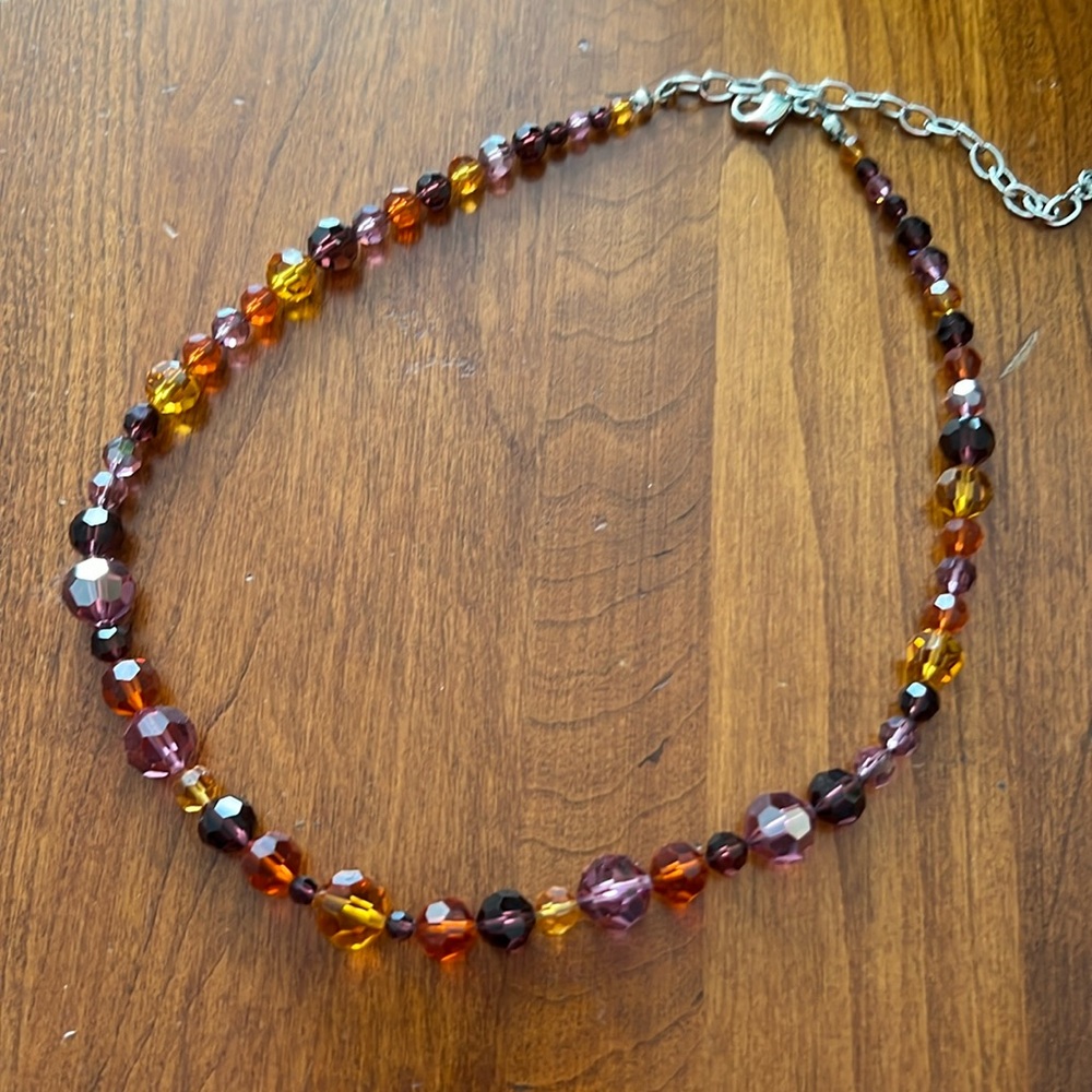 Swarovski multi colored necklace